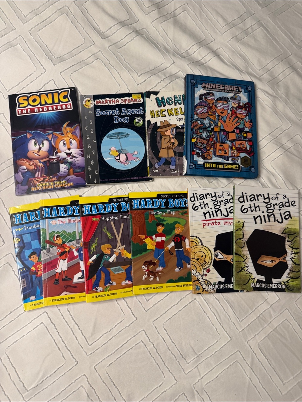 Kids book bundle including hardy boys